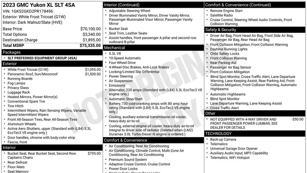 2023 GMC Yukon XL SLT