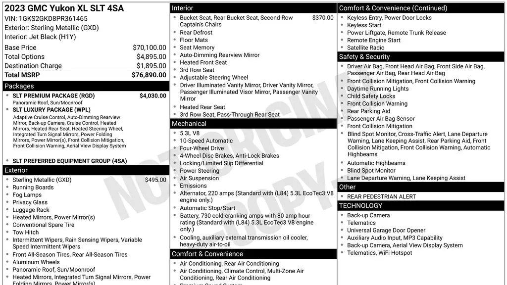 2023 GMC Yukon XL SLT