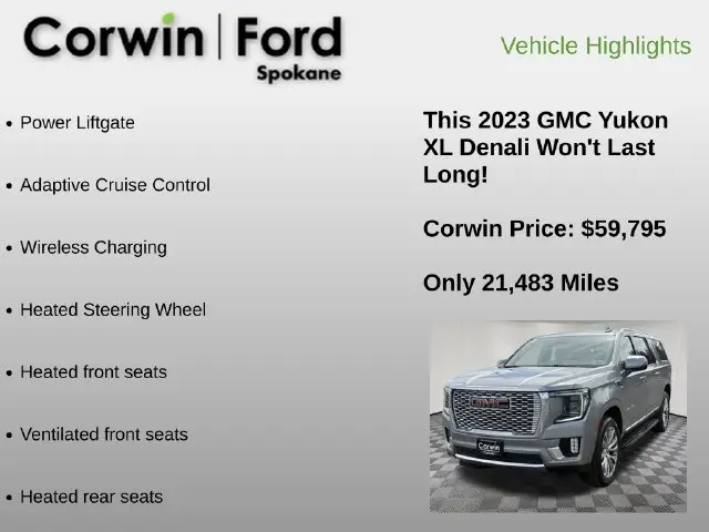 2023 GMC Yukon - $59,795