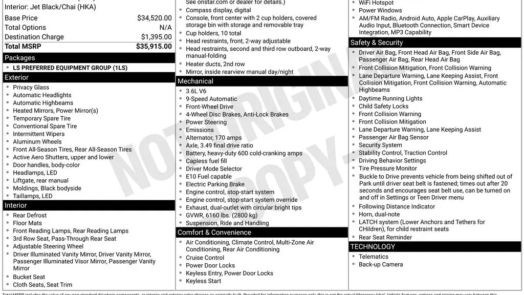 2023 Chevrolet Traverse LS