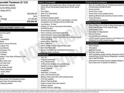 2021 Chevrolet Traverse LS 4DR SUV W/1LS