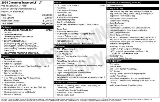 2024 Chevrolet Traverse - $24,880
