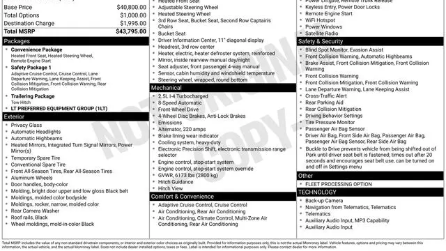 2026 Chevrolet Traverse LT