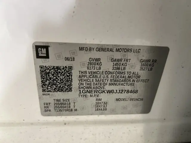 2018 Chevrolet Traverse - $18,224