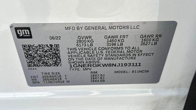 2022 Chevrolet Traverse LT Cloth