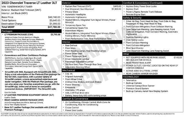 2023 Chevrolet Traverse - $25,250