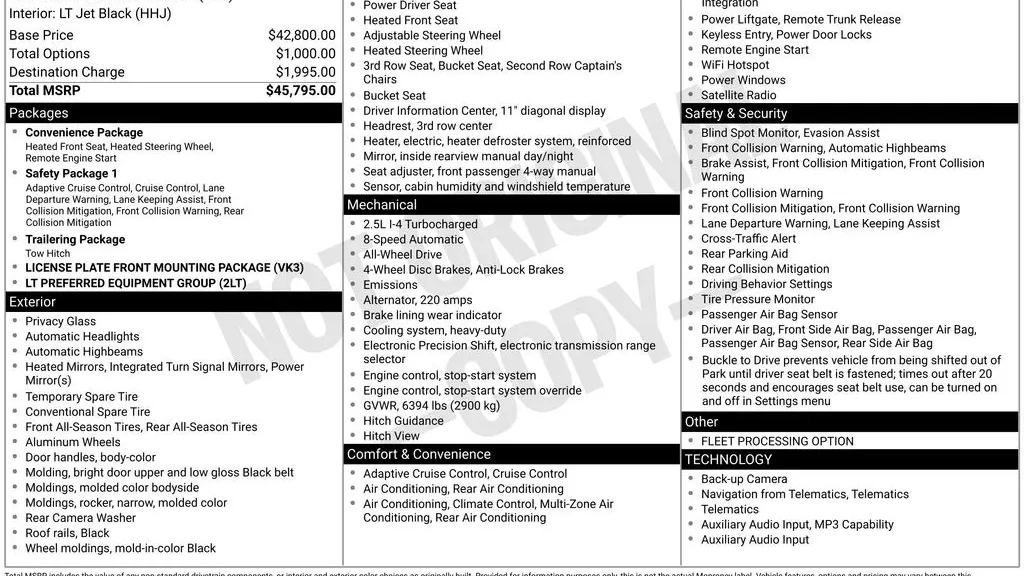 2026 Chevrolet Traverse LT