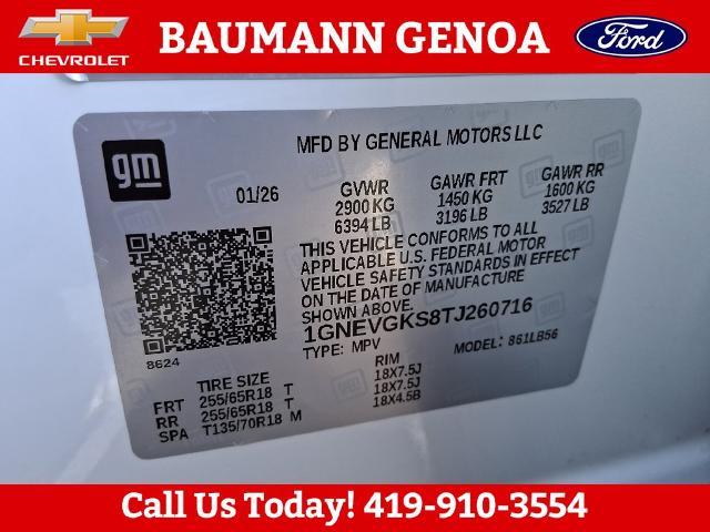 2026 Chevrolet Traverse - $35,949