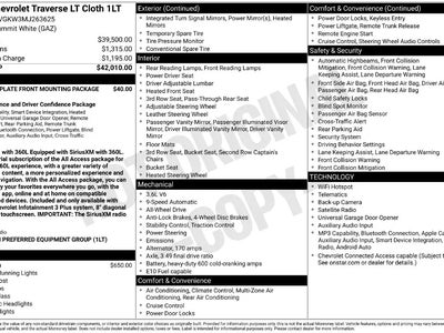 2021 Chevrolet Traverse 4X4 LT Cloth 4DR SUV W/1LT