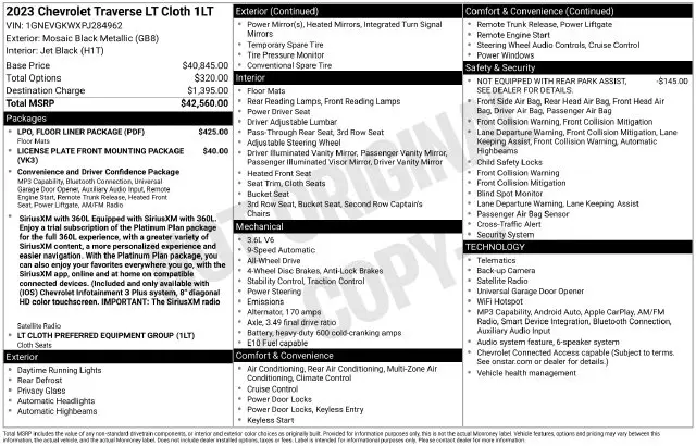2023 Chevrolet Traverse - $28,671