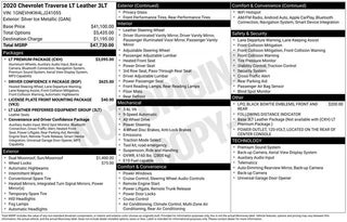 2020 Chevrolet Traverse with Silver Ice Metallic Exterior