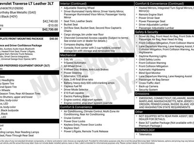 2023 Chevrolet Traverse 4X4 LT Leather 4DR SUV