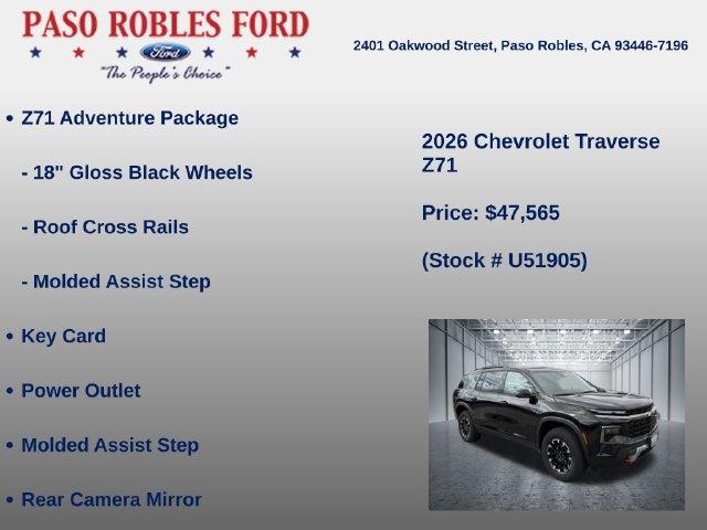 2026 Chevrolet Traverse - $47,565