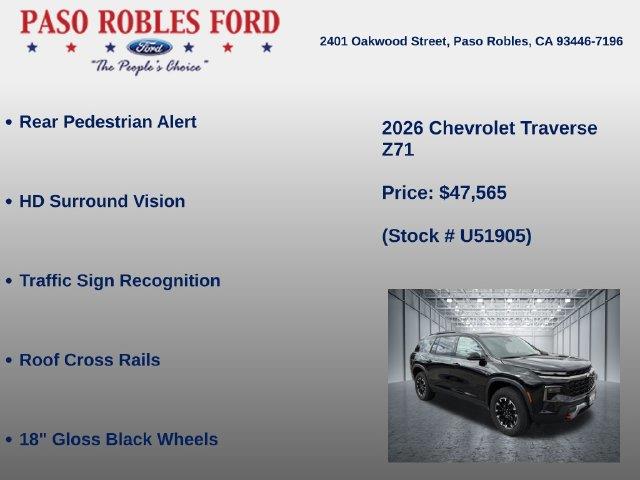 2026 Chevrolet Traverse - $47,565