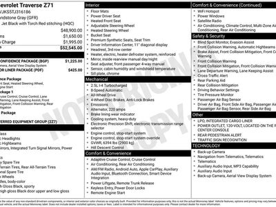 Photo of a 2026 Chevrolet Traverse 4X4 Z71 4DR SUV for sale