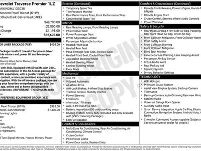 2021 Chevrolet Traverse 4X4 Premier 4DR SUV