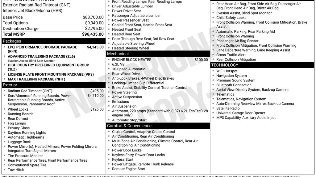 2026 Chevrolet Suburban High Country