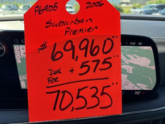 2026 Chevrolet Suburban - $69,960