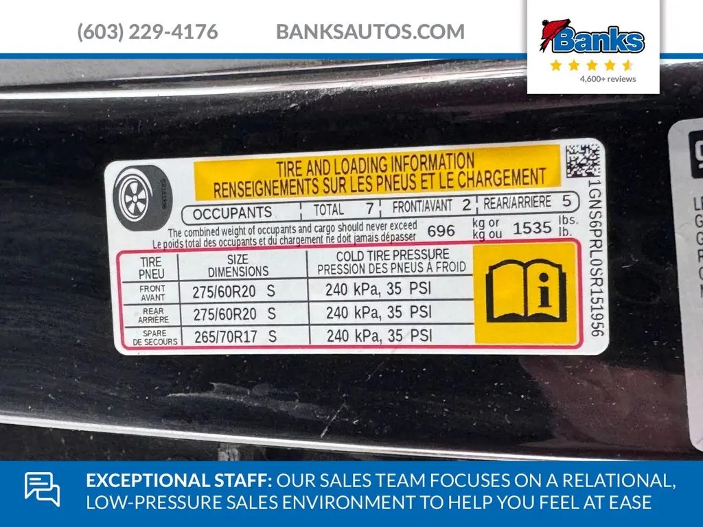 2025 Chevrolet Tahoe - $69,987
