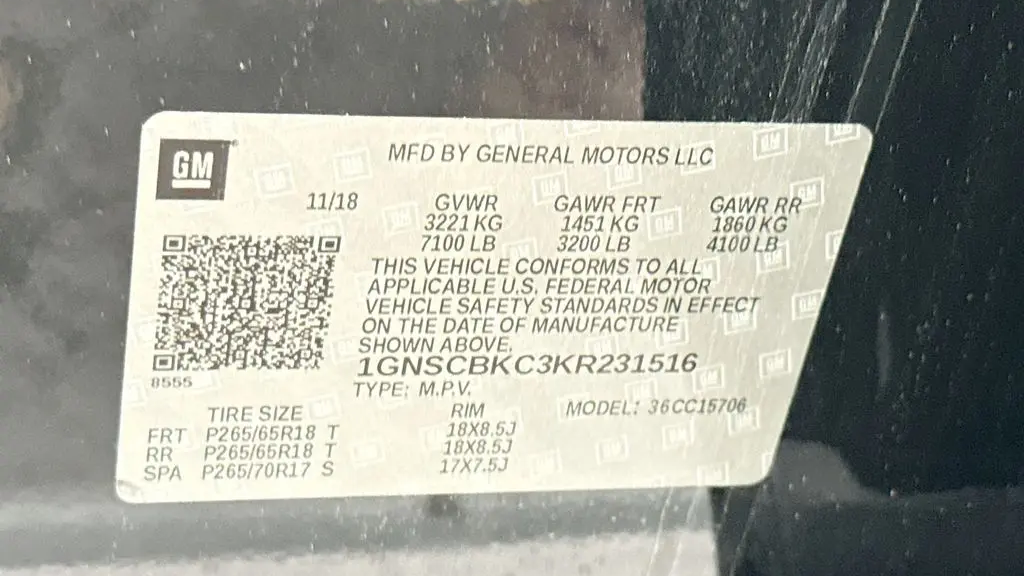 2019 Chevrolet Tahoe LT