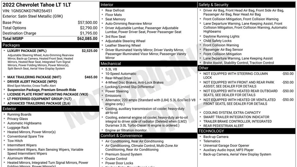2022 Chevrolet Tahoe LT