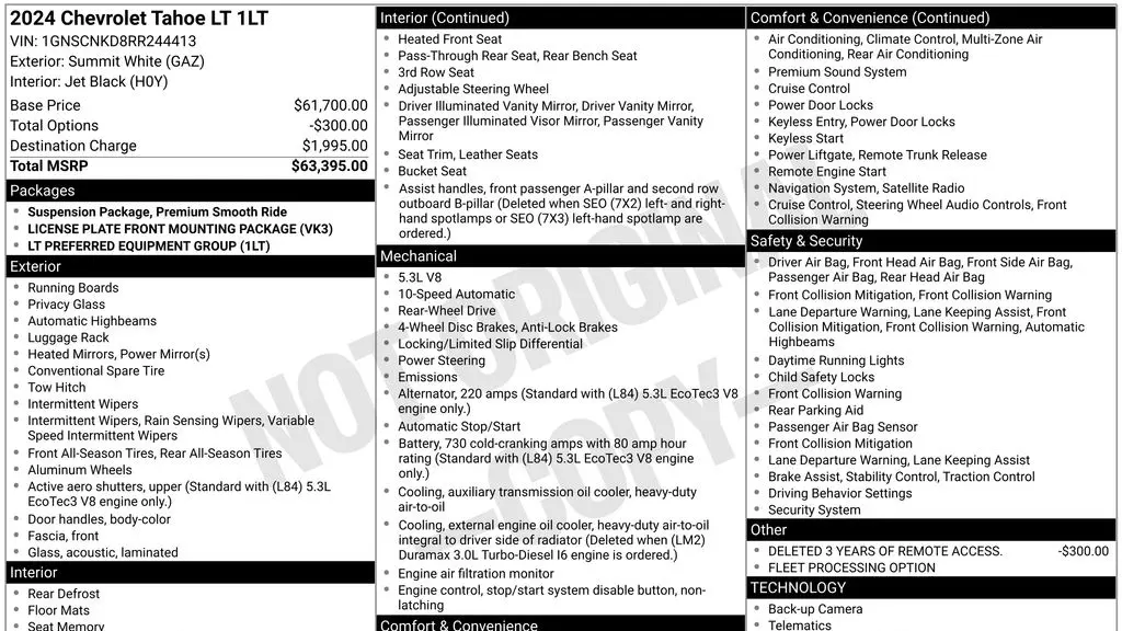 2024 Chevrolet Tahoe LT