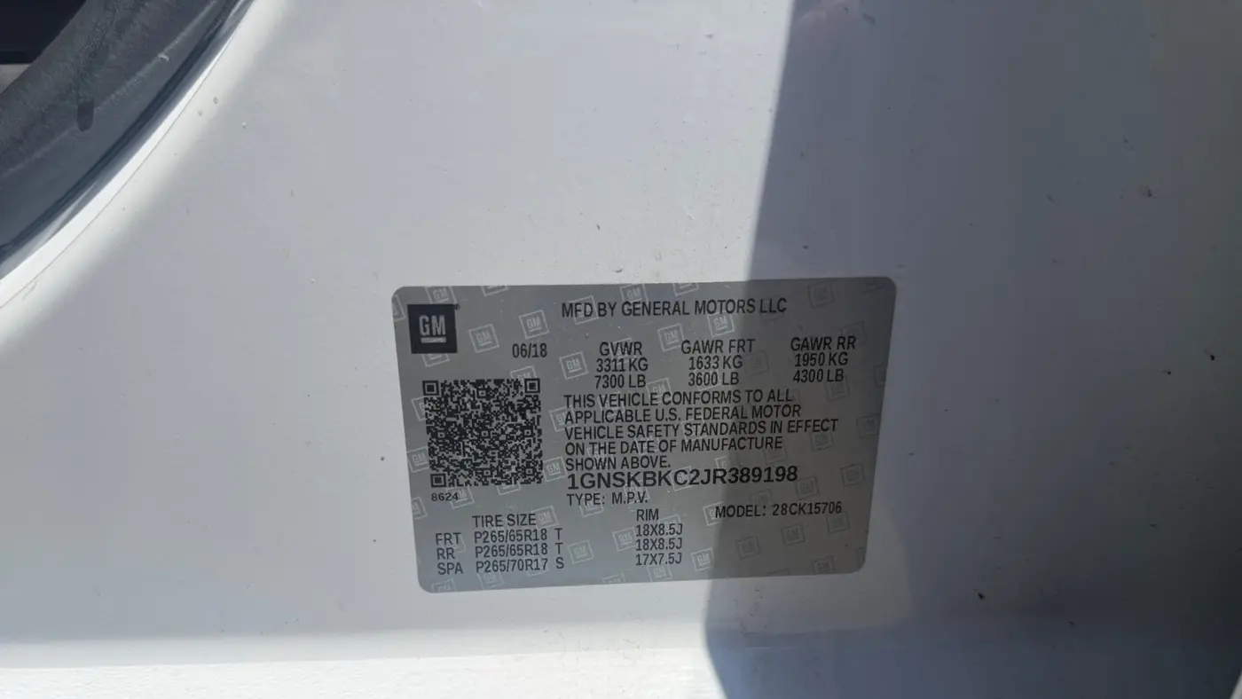 2018 Chevrolet Tahoe LT