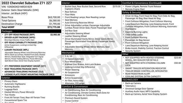 2022 Chevrolet Suburban Z71