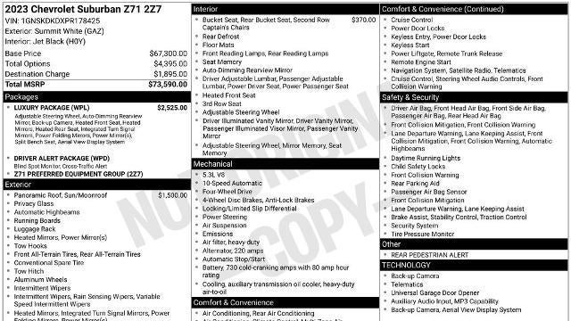 2023 Chevrolet Suburban Z71