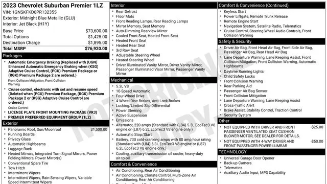2023 Chevrolet Suburban Premier