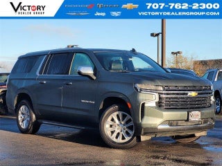 2023 Chevrolet Suburban with Silver Sage Metallic Exterior