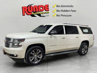 2015 Chevrolet Suburban with White Diamond Pearl Exterior
