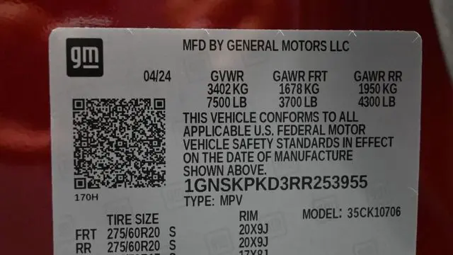 2024 Chevrolet Tahoe Z71
