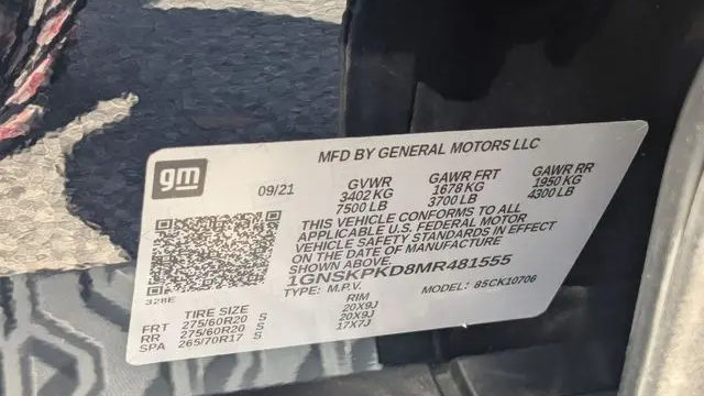 2021 Chevrolet Tahoe Z71