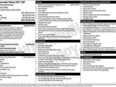 2024 Chevrolet Tahoe 4X4 RST 4DR SUV