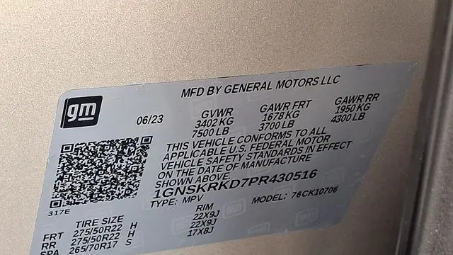 2023 Chevrolet Tahoe RST