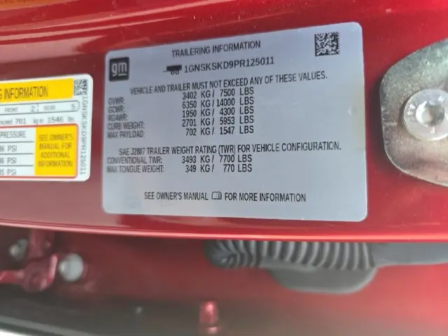 2023 Chevrolet Tahoe - $54,543