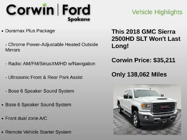 2018 GMC Sierra - $35,211