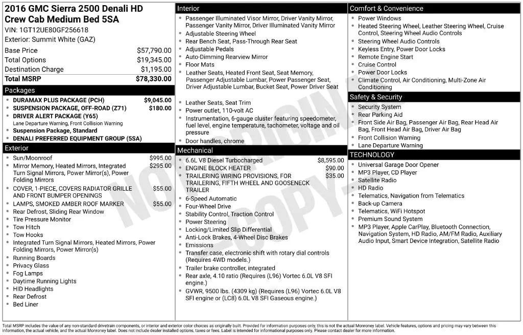2016 GMC Sierra - $34,643