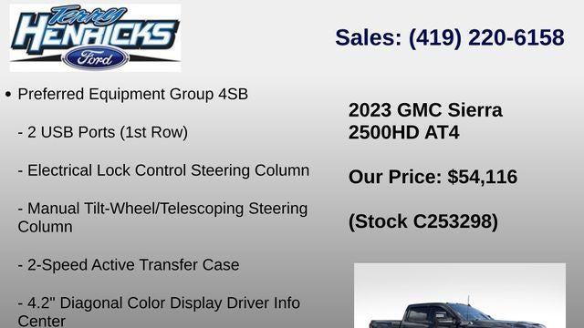 2023 GMC Sierra 2500HD AT4