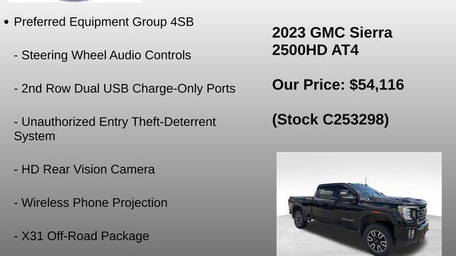 2023 GMC Sierra 2500HD AT4