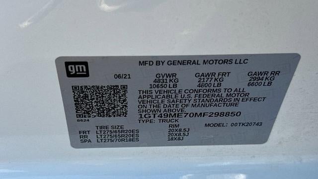 2021 GMC Sierra 2500HD SLE