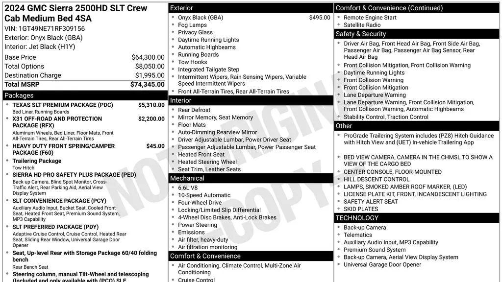 2024 GMC Sierra 2500HD SLT