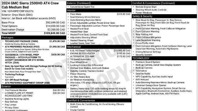 2024 GMC Sierra 2500HD AT4
