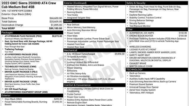 2023 GMC Sierra 2500HD AT4