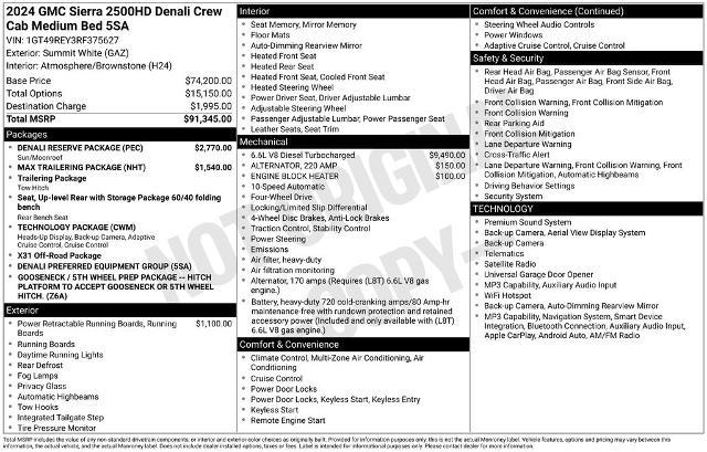 2024 GMC Sierra Hd - $65,499
