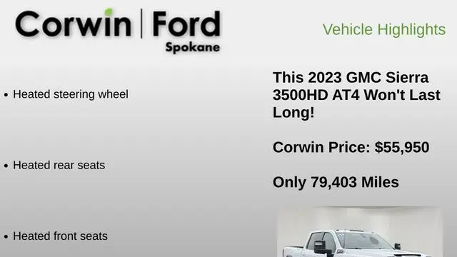 2023 GMC Sierra 3500HD AT4