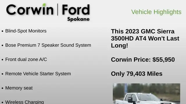 2023 GMC Sierra 3500HD AT4