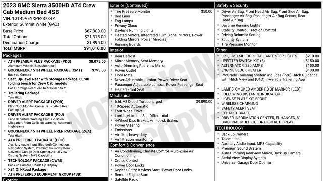 2023 GMC Sierra 3500HD AT4