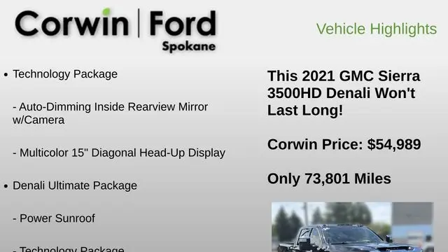 2021 GMC Sierra 3500HD Denali